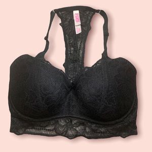 🛑SOLD🛑PINK Lace Racer Back Push-Up Bralette